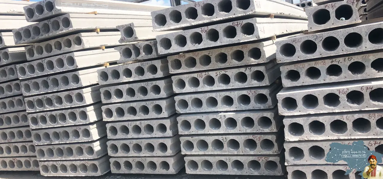 екструдерні залізобетонні гладкі плити перекриття для надійного перекриття поверхів та фундаментів