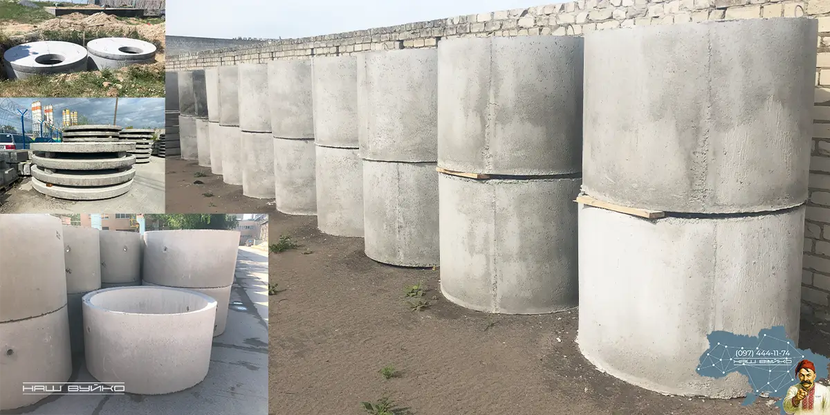 залізобетонні кільця для влаштування колодязів, септиків, інженерних мереж, стічних ям та інших будівельних робіт