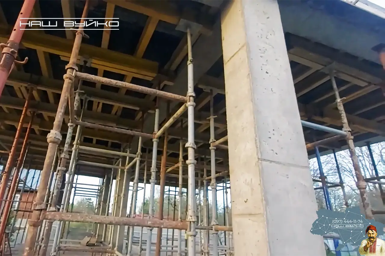 перехід на інші сторінки монолітних робіт з монолітних стін