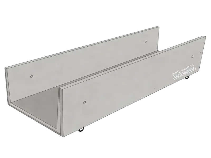 залізобетонні лотки інженерних мереж для теплотрас